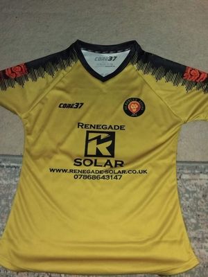 Renegade Solar branding on the Blackley Lions team shirt